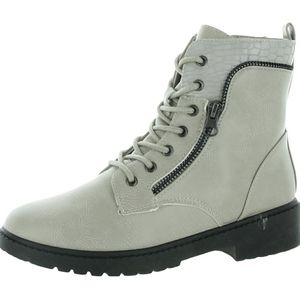 Mission Lace Up Combat Booties Ice